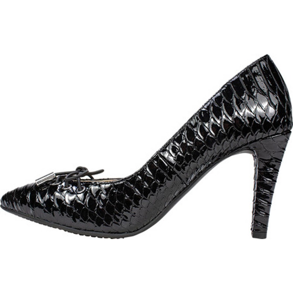 NIB Rialto Sz 7.5M MULLY Patent Leather Snakeskin Shoes Pumps Heels - Picture 3 of 6